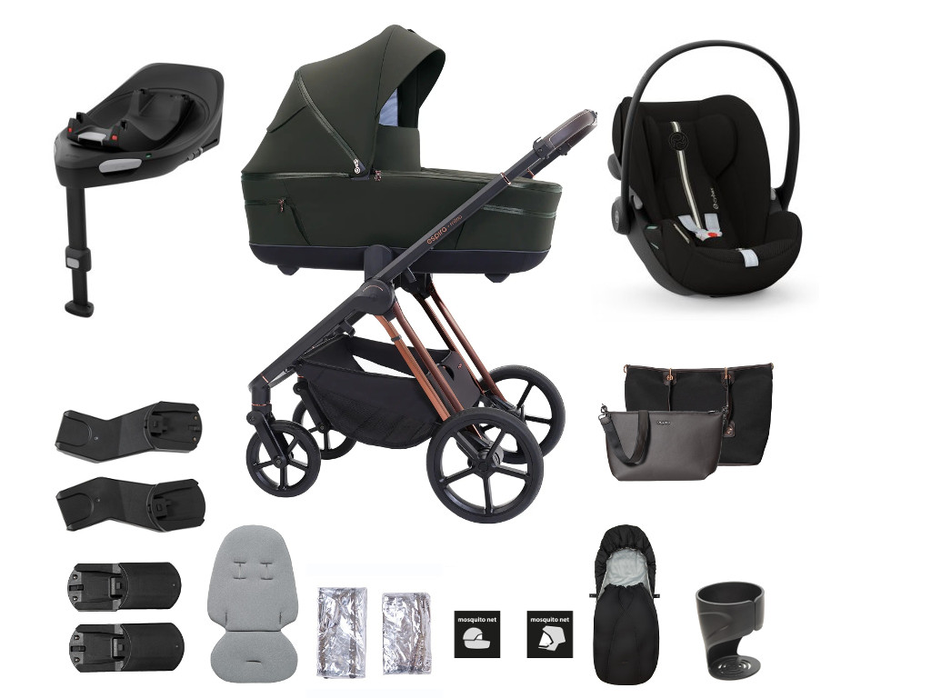 ESPIRO výhodný set Miloo 2025 + Cybex Cloud G Plus so základňou, 204 Luxury Green