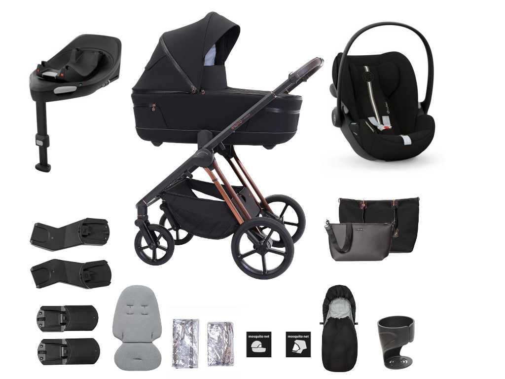 ESPIRO výhodný set Miloo 2025 + Cybex Cloud G Plus so základňou, 210 Diamond Black