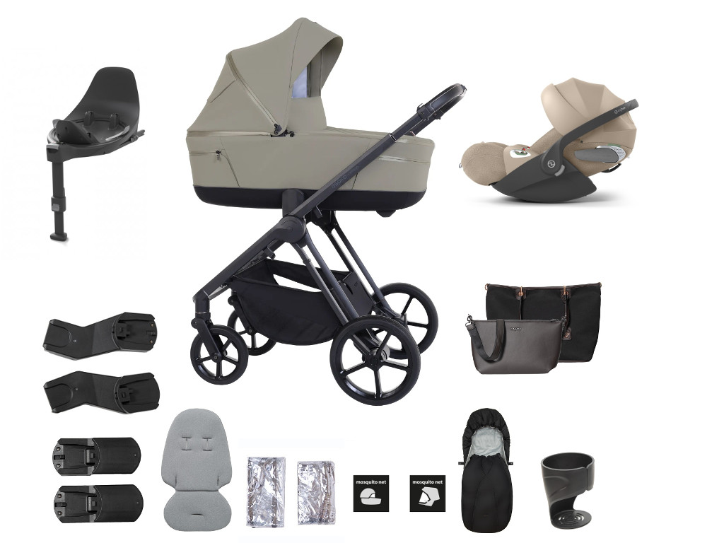 ESPIRO výhodný set Miloo 2025 + Cybex Cloud T Plus so základňou, 217 Cashmere Beige