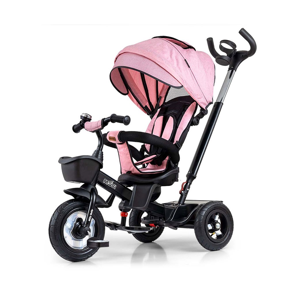 Detská trojkolka Milly Mally Movie black-pink - 58117