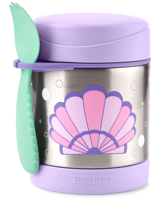E-shop SKIPHOP SKIP HOP Spark Style Termoska na jedlo s lyžičkou/vidličkou Mušľa 325 ml, 3r+