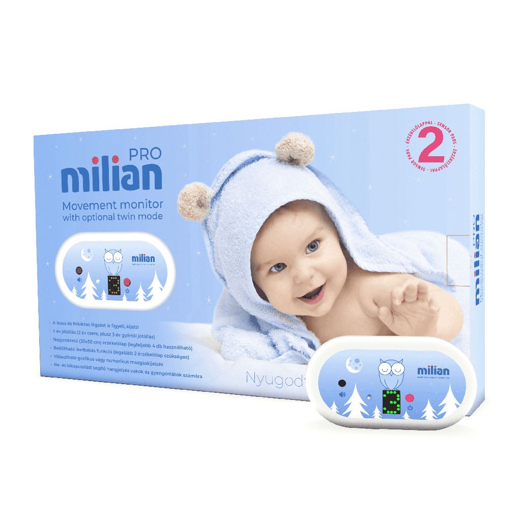 E-shop Matti Monitor dychu Milian-PRO s 2 senzorovými podložkami - 57782