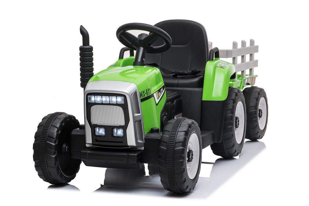 E-shop Elektrický traktor Baby Mix Erick s diaľkovým ovládačom zelený - 57460