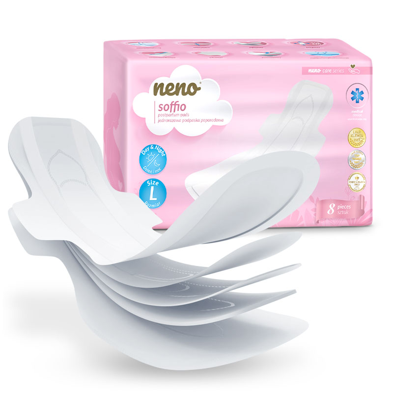 E-shop NENO Vložky popôrodné s krídelkami Soffio 8 ks