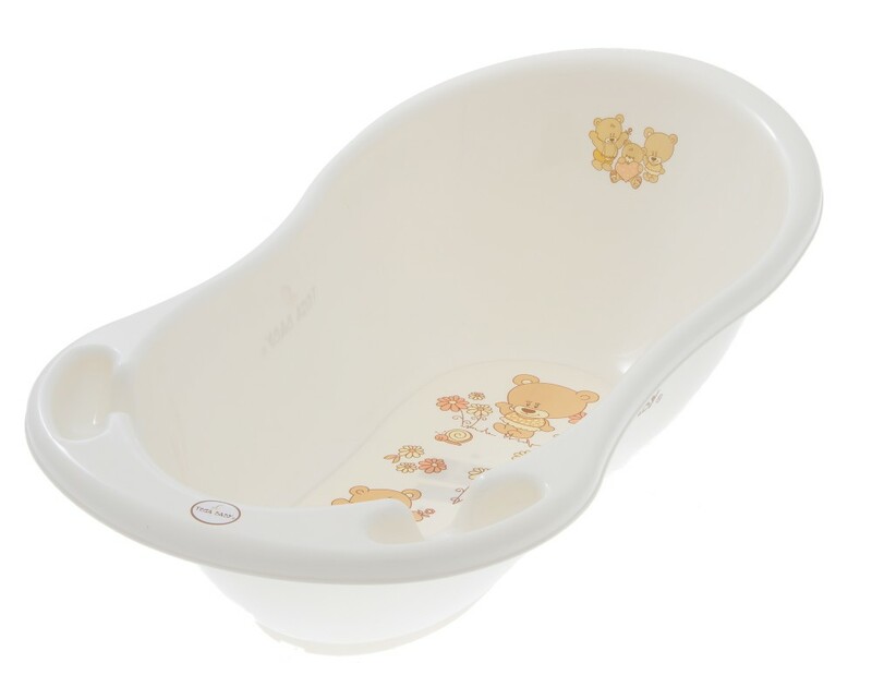 E-shop TEGA BABY Vanička malá Teddy 86cm biela perleť