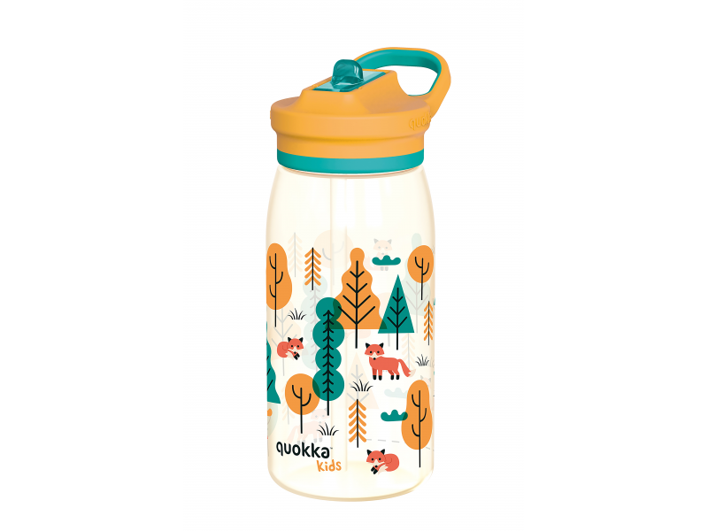 E-shop Quokka Plastová fľaša s náustkom Glow Kids Forest 580 ml