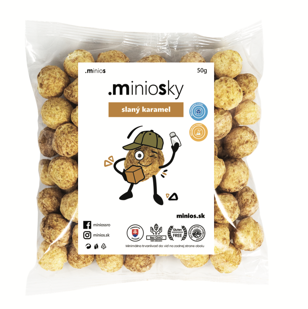 E-shop Minios Miniosky kukuričné chrumky slaný karamel