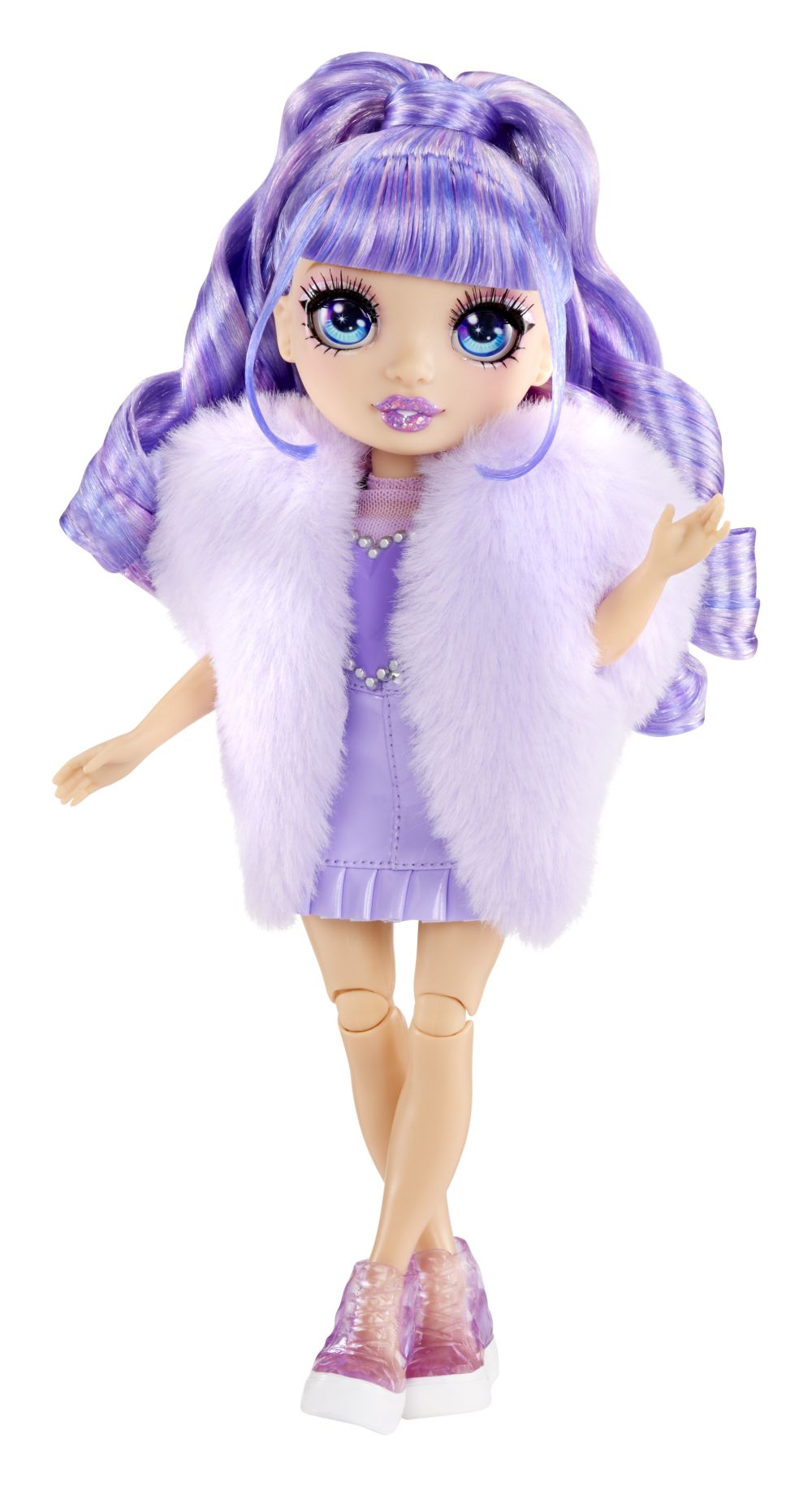 E-shop MGA Rainbow High Creative Crystals bábika - Violet Willow