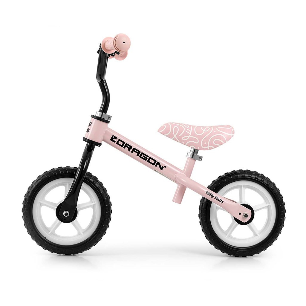 E-shop Detský balančný bicykel Milly Mally Dragon pink - 58418