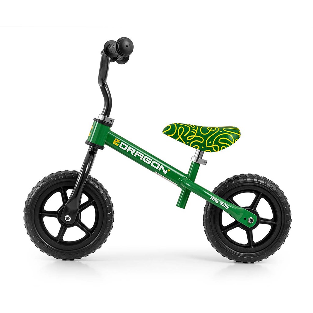 E-shop Detský balančný bicykel Milly Mally Dragon green - 58425