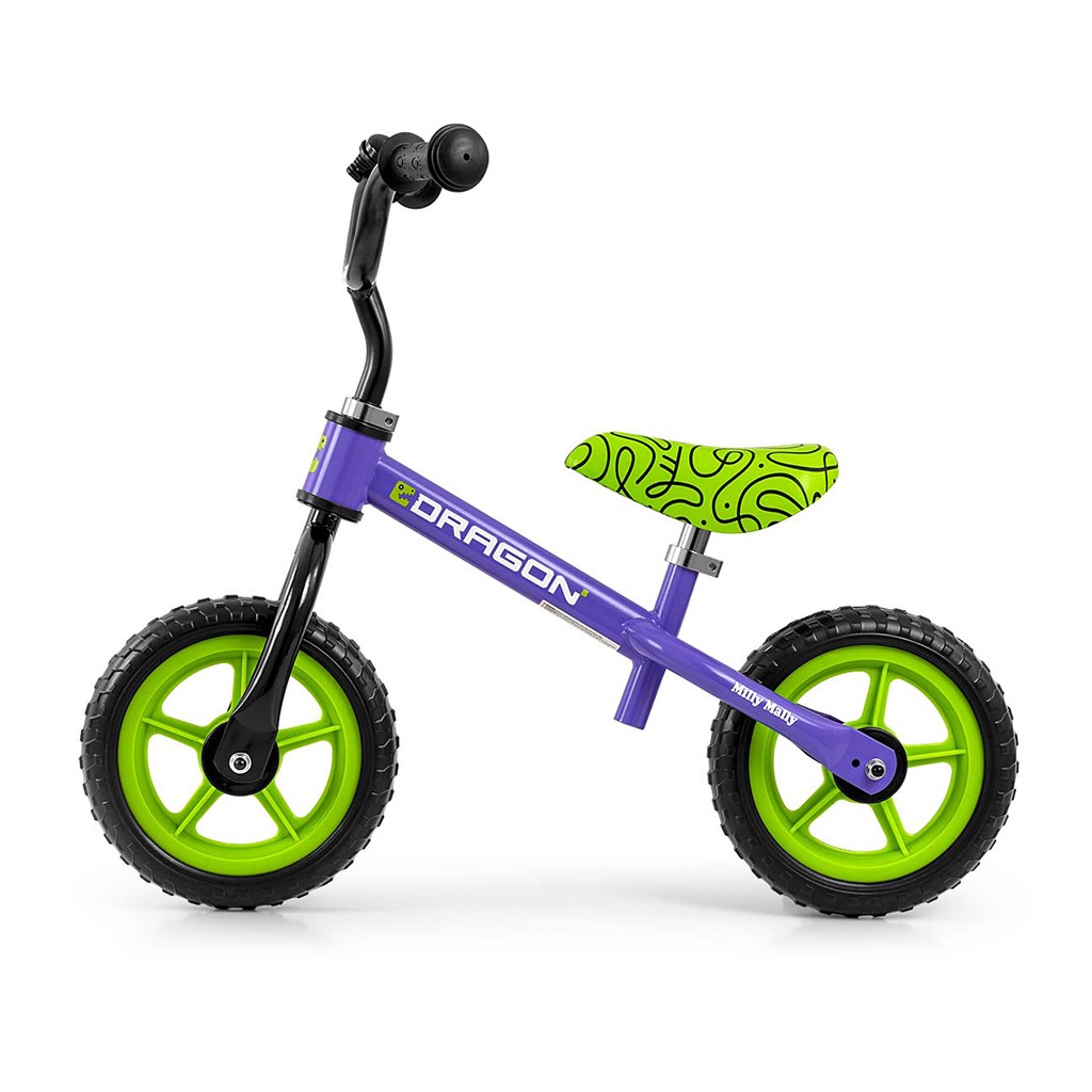E-shop Detský balančný bicykel Milly Mally Dragon violet - 58426