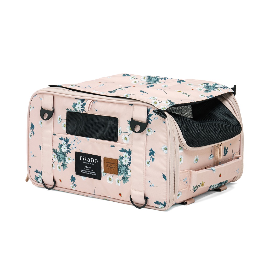 E-shop FIKAGO Nosič cestovný pre psov a mačky Truffle Arctic Flowers