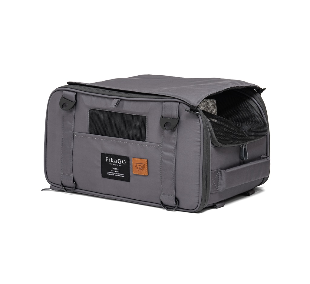 E-shop FIKAGO Nosič cestovný pre psov a mačky Truffle Grey