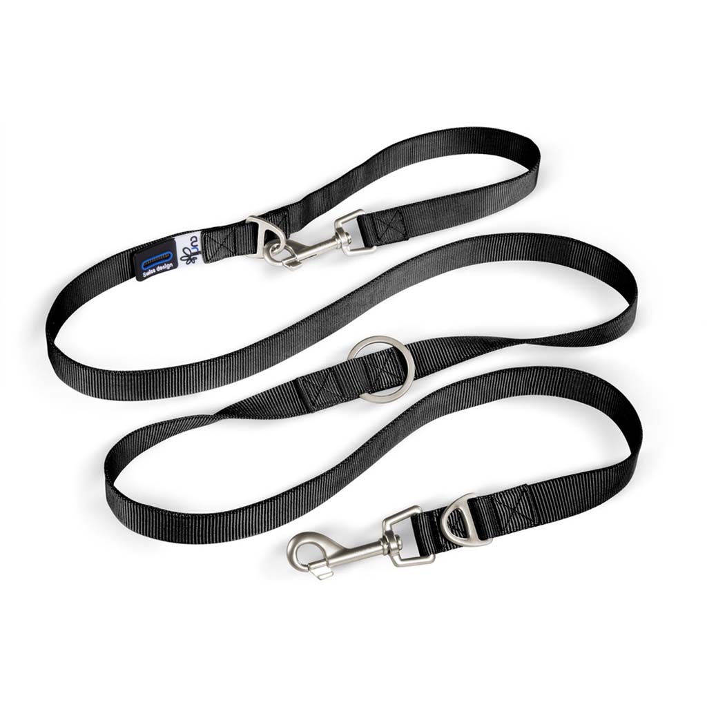 E-shop CURLI Nastaviteľné vodítko pre psov Nylon Black L 200x2cm