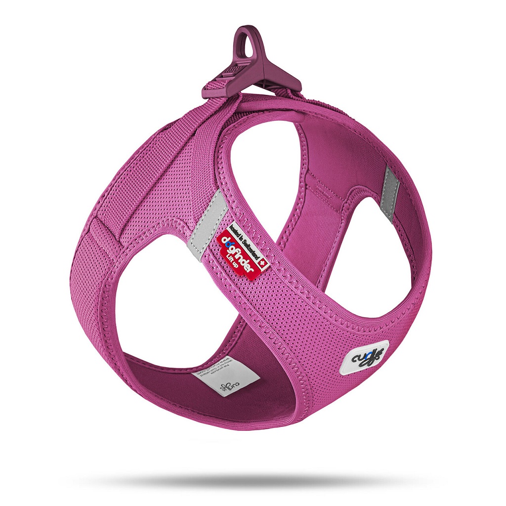E-shop CURLI Postroj pre psov so sponou Air-Mesh Fuchsia M, 6-9 kg