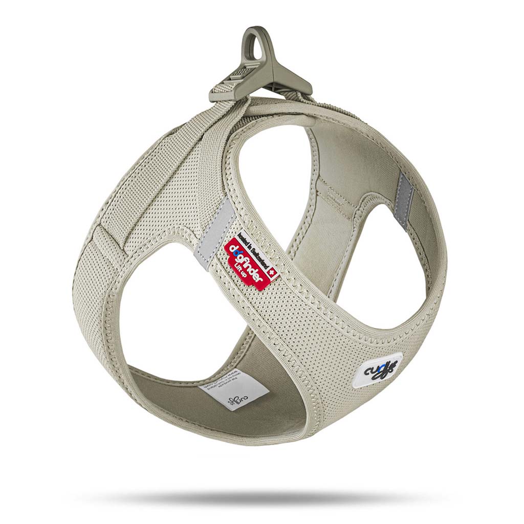 E-shop CURLI Postroj pre psov so sponou Air-Mesh Light Tan XL, 12-18kg