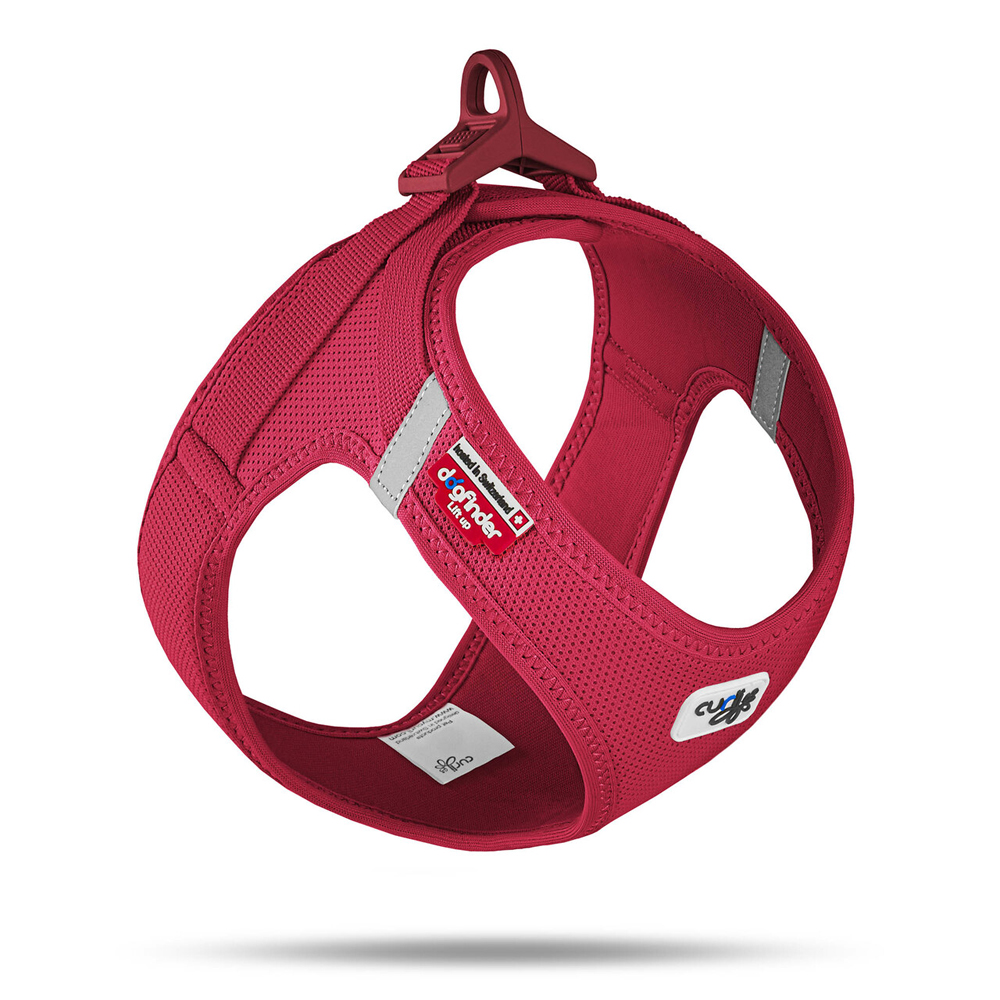 E-shop CURLI Postroj pre psov so sponou Air-Mesh Red XS, 3-5 kg