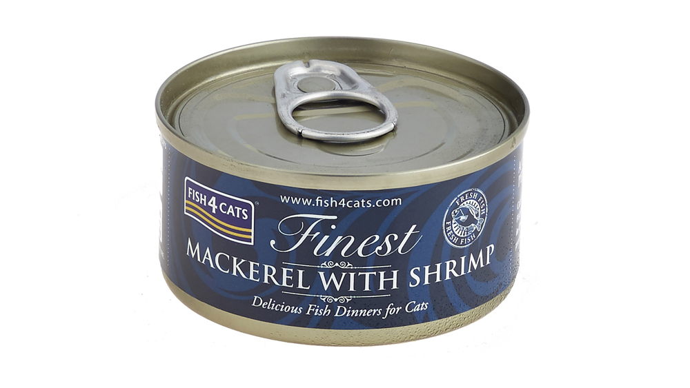 E-shop FISH4CATS Konzerva pre mačky Finest makrela s krevetami 70g