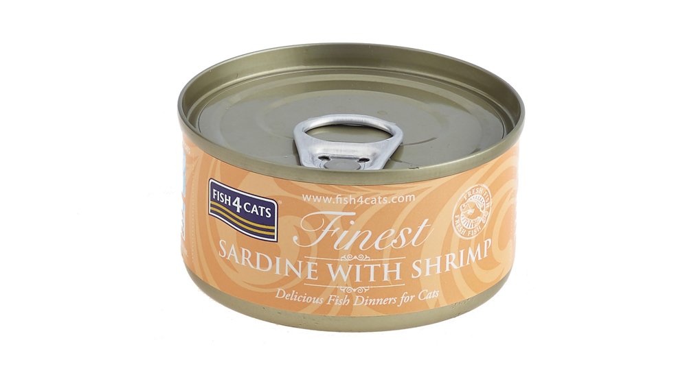 E-shop FISH4CATS Konzerva pre mačky Finest sardinka s krevetami 70g
