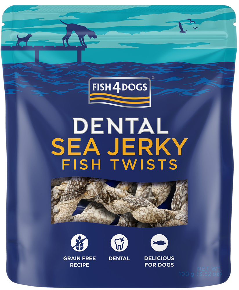 E-shop FISH4DOGS Maškrty pre psov DENTAL SEA morská ryba - závitky 100 g