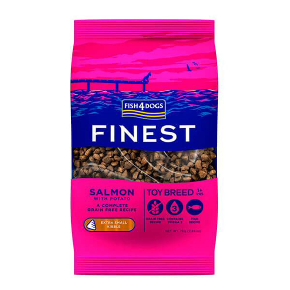 E-shop FISH4DOGS Granule pre psov extra malé Finest losos so zemiakmi 1,5kg, 1+
