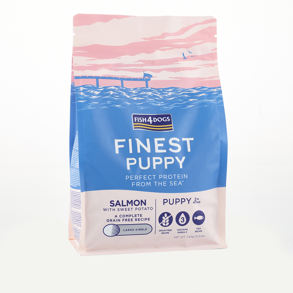E-shop FISH4DOGS Granule veľké pre šteniatka Finest losos so sladkými zemiakmi 6 kg, 2m+
