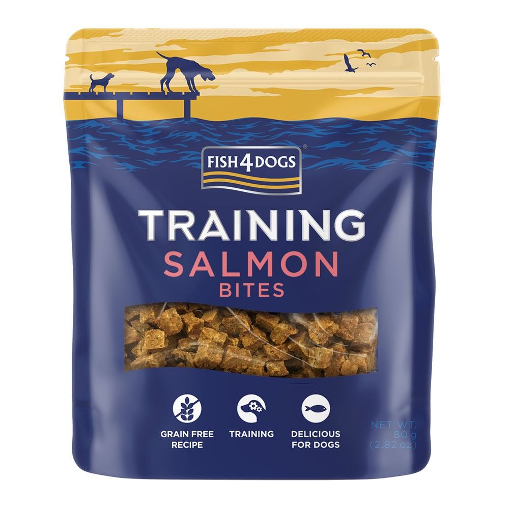 E-shop FISH4DOGS Maškrty pre psov TRAINING losos 80 g