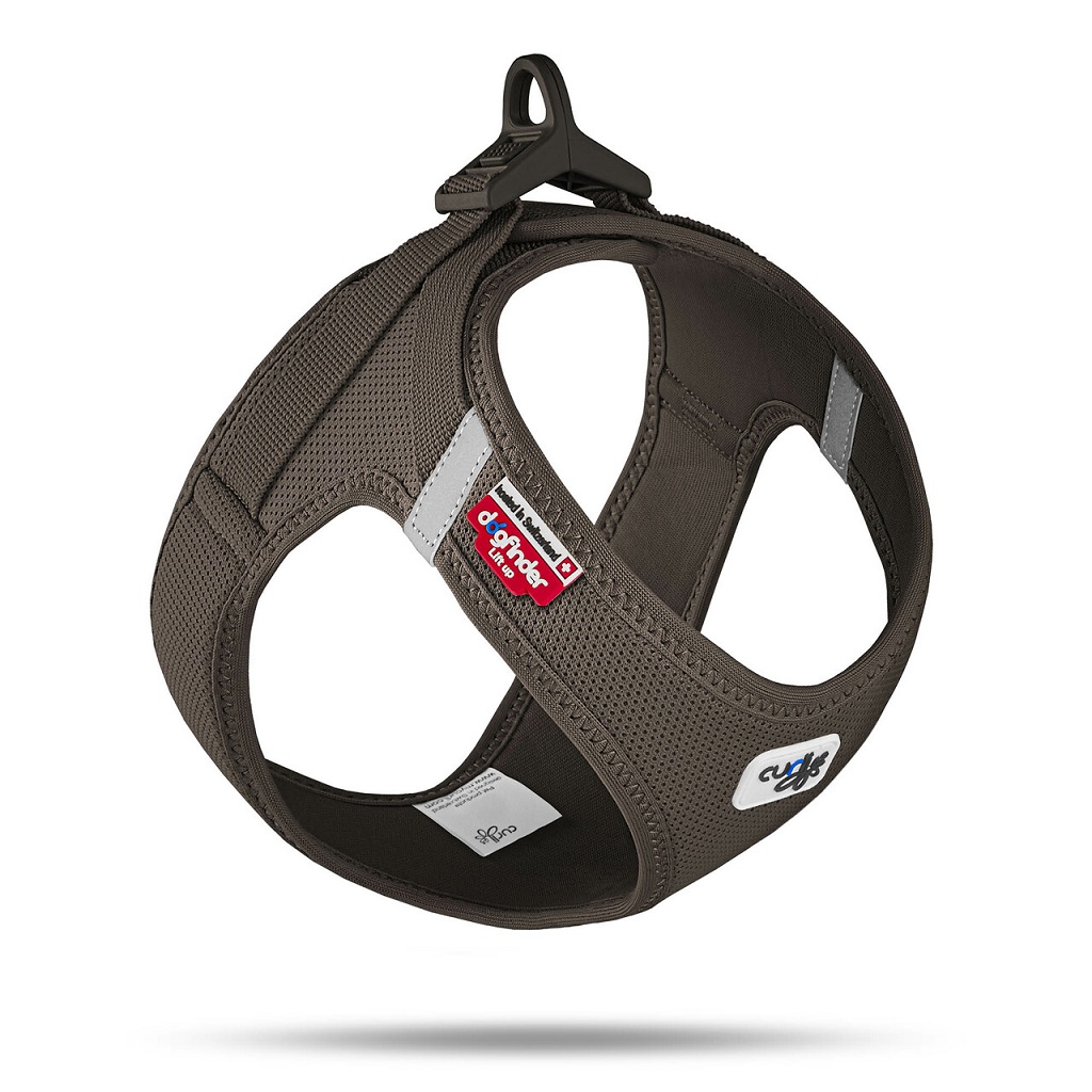 E-shop CURLI Postroj pre psov so sponou Air-Mesh Brown, XL, 12-18 kg