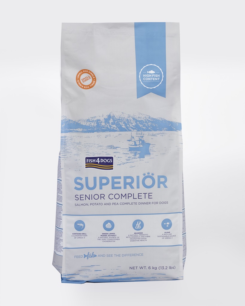 E-shop FISH4DOGS Granule malé pre starších psov Superior losos so zemiakmi 6 kg