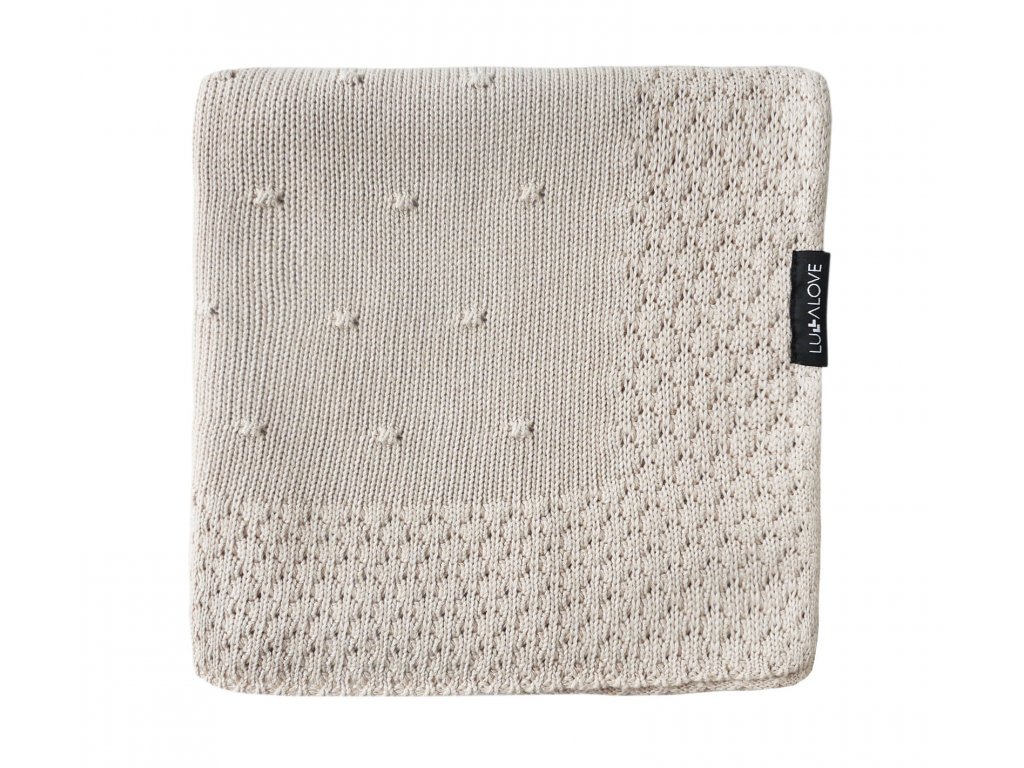 E-shop Lullalove Bambusová deka 80x100cm Popcorn Béžová