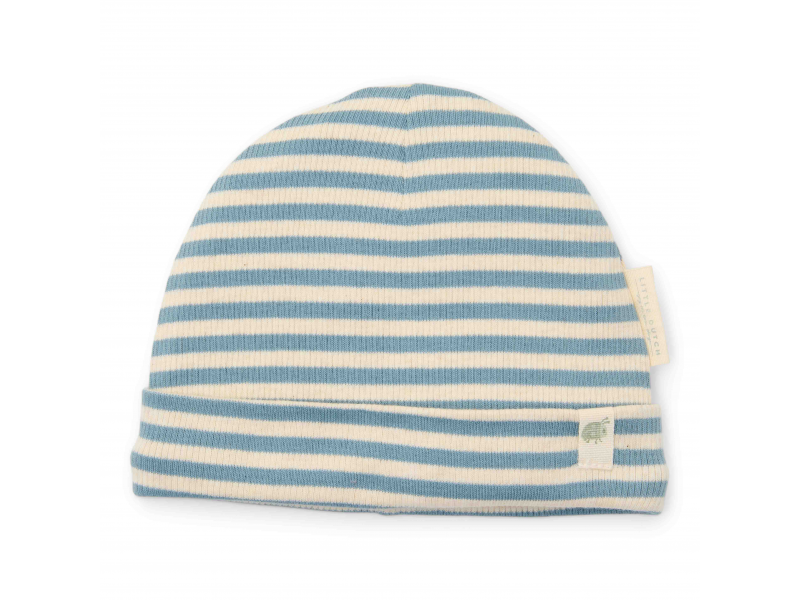 E-shop Little Dutch Čiapočka Stone Blue Stripe veľ. 3-6 m