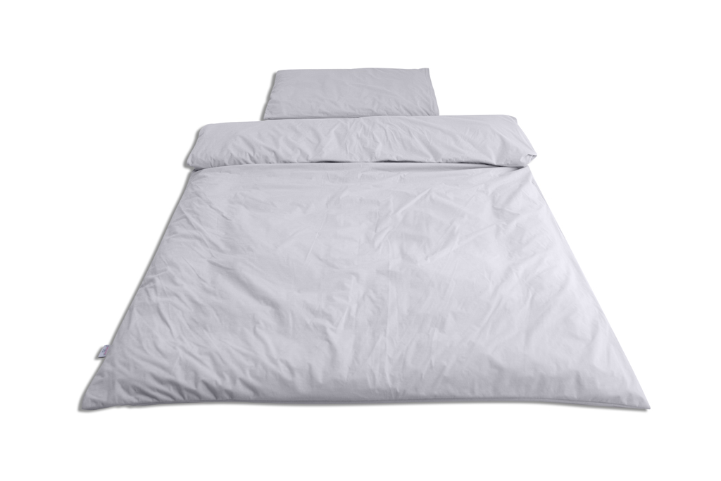 E-shop BABYMATEX Bielizeň posteľná 2-dielna nepremokavá šedá 100 x 135 cm + 40 x 60 cm