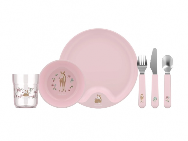 E-shop Little Dutch Detská jedálenská sada 6-dielna Fairy Garden