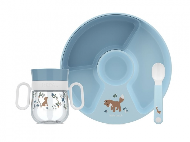 E-shop Little Dutch Detská jedálenská sada 3-dielna Forest Friends