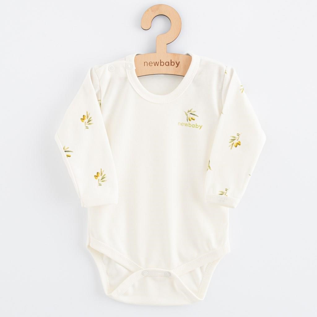 E-shop Dojčenské body s dlhým rukávom z organickej bavlny New Baby Olivy, 80 (9-12m) - 58248
