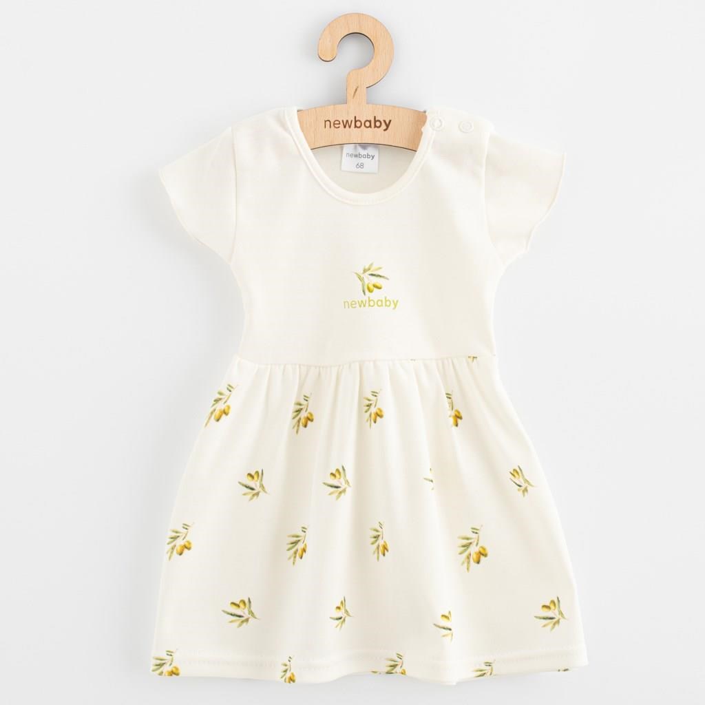 E-shop Dojčenské šaty z organickej bavlny s krátkym rukávom New Baby Olivy, 62 (3-6m) - 58260