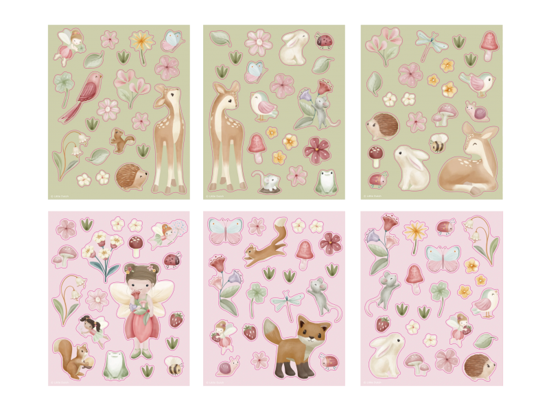 E-shop Little Dutch Sada so samolepkami Fairy Garden