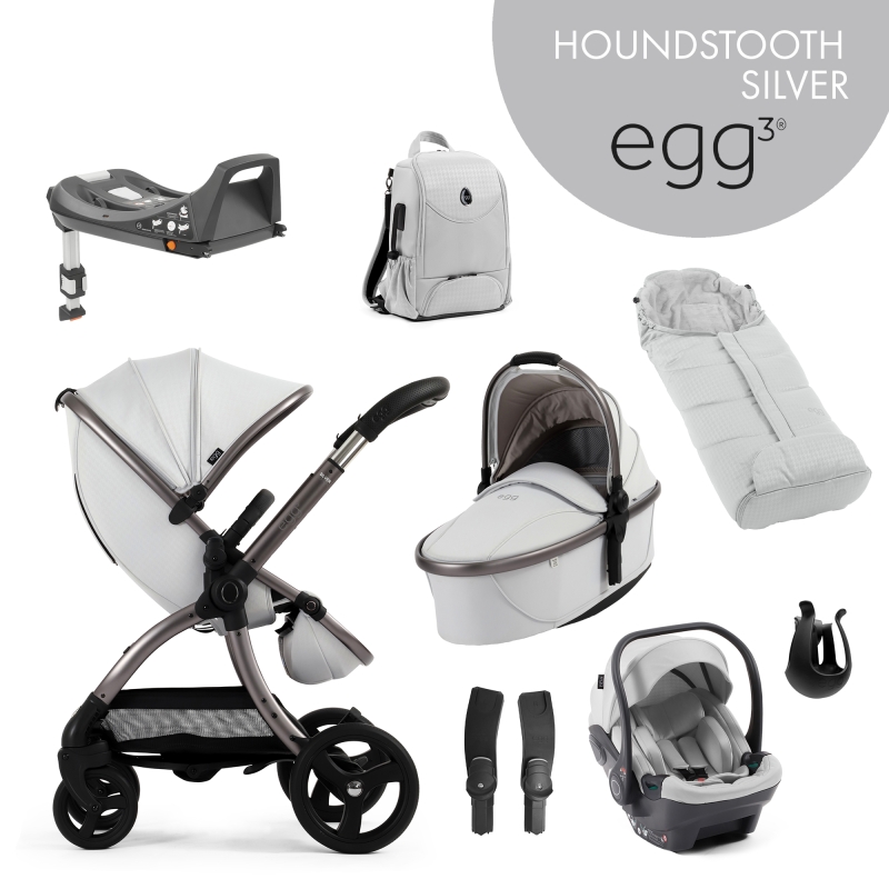 E-shop BabyStyle Egg BabyStyle Egg3 set 8 v 1 - Houndstooth Silver 2025 - Special Edition