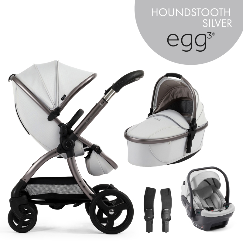 E-shop BabyStyle Egg BabyStyle Egg3 set 4 v 1 - Houndstooth Silver 2025 - Special Edition