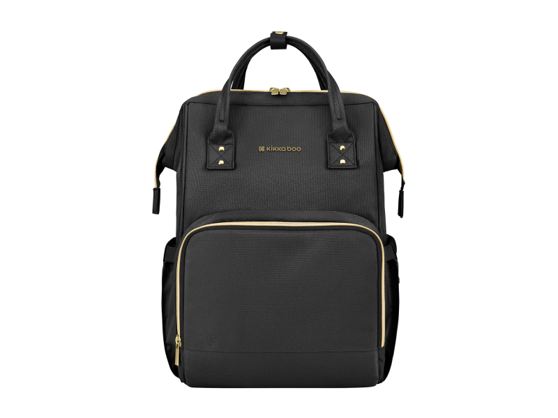 E-shop KikkaBoo Prebaľovací batoh Siena Black & Gold
