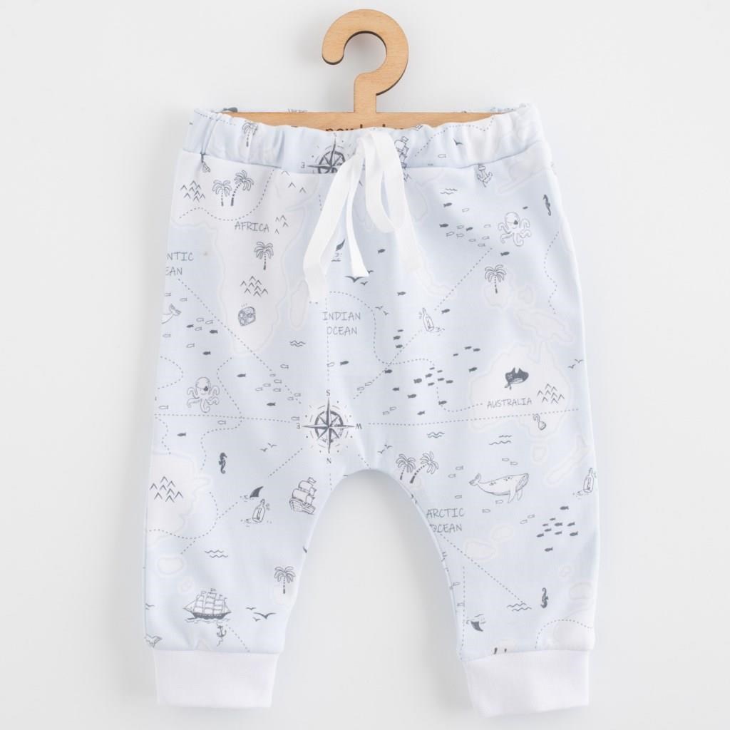 E-shop Detské bavlnené nohavice Jogger New Baby For Babies ocean, 68 (4-6m) - 57921