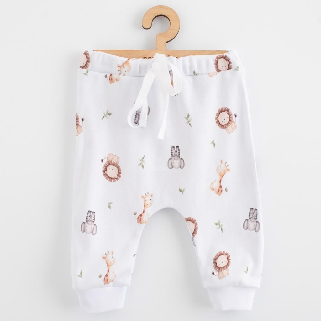 E-shop Detské bavlnené nohavice Jogger New Baby For Babies safari, 86 (12-18m) - 57941