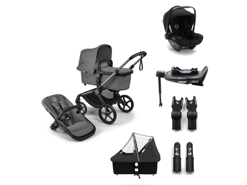 E-shop Bugaboo výhodný set 6v1 Fox 5 RENEW Complete, Graphite/Moon Grey