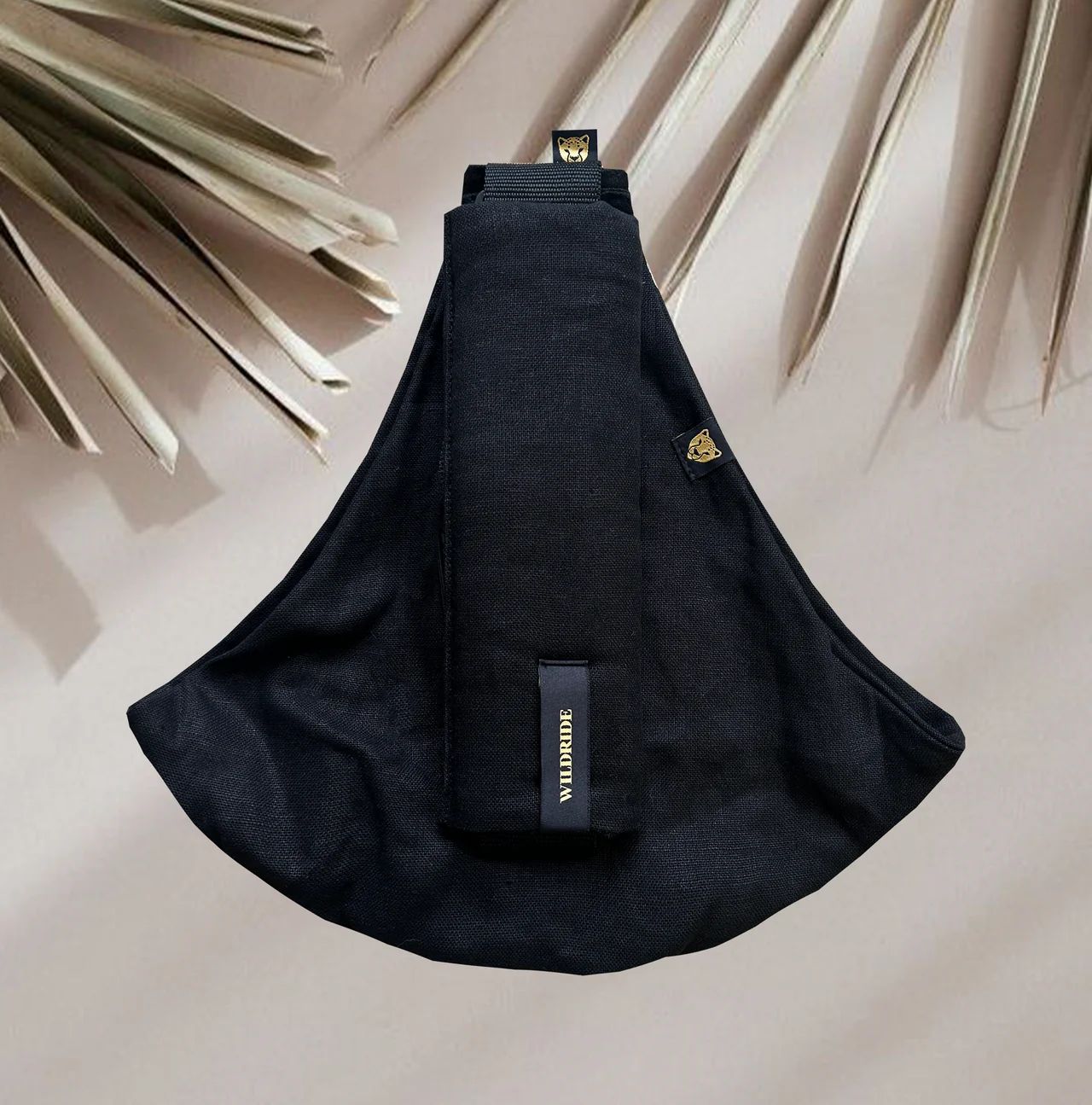 E-shop Wildride Detské nosítko LINEN - black