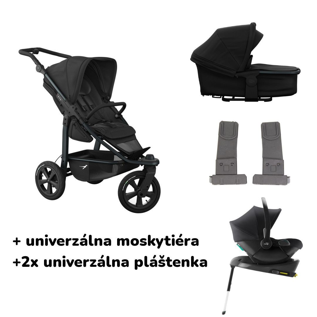 E-shop TFK výhodný set Mono3 Air wheel s Baby Safe Core + základňa, Black