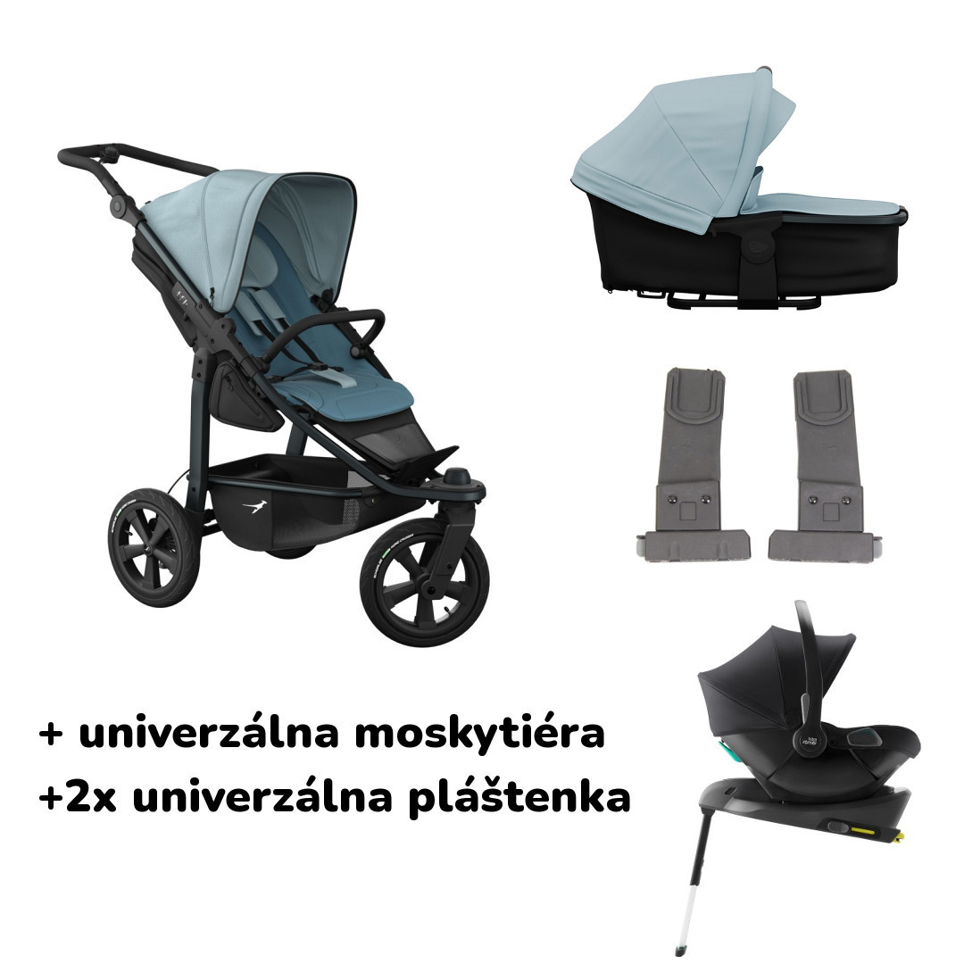 E-shop TFK výhodný set Mono3 Air wheel s Baby Safe Core + základňa, Blue