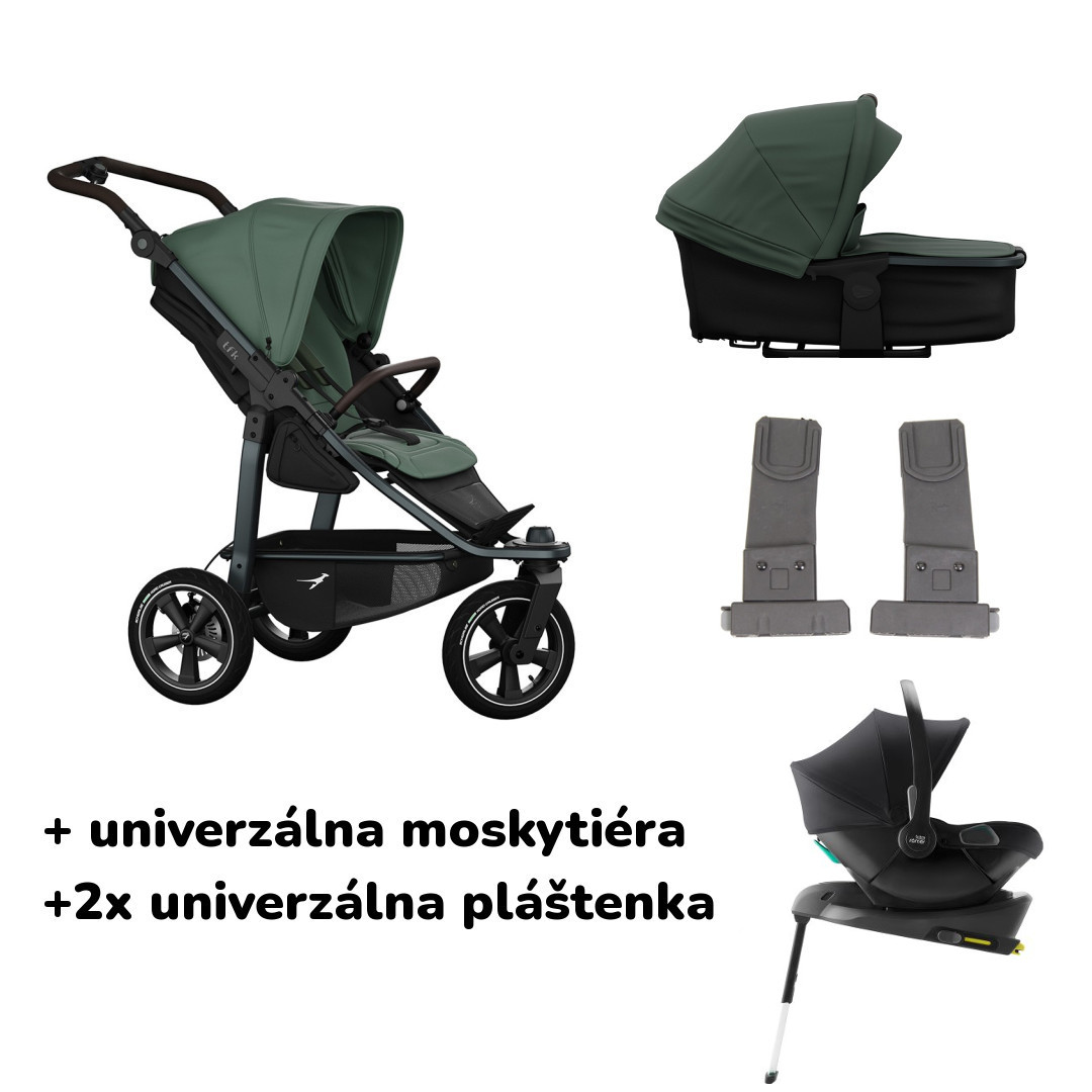 E-shop TFK výhodný set Mono3 Air wheel s Baby Safe Core + základňa, Olive