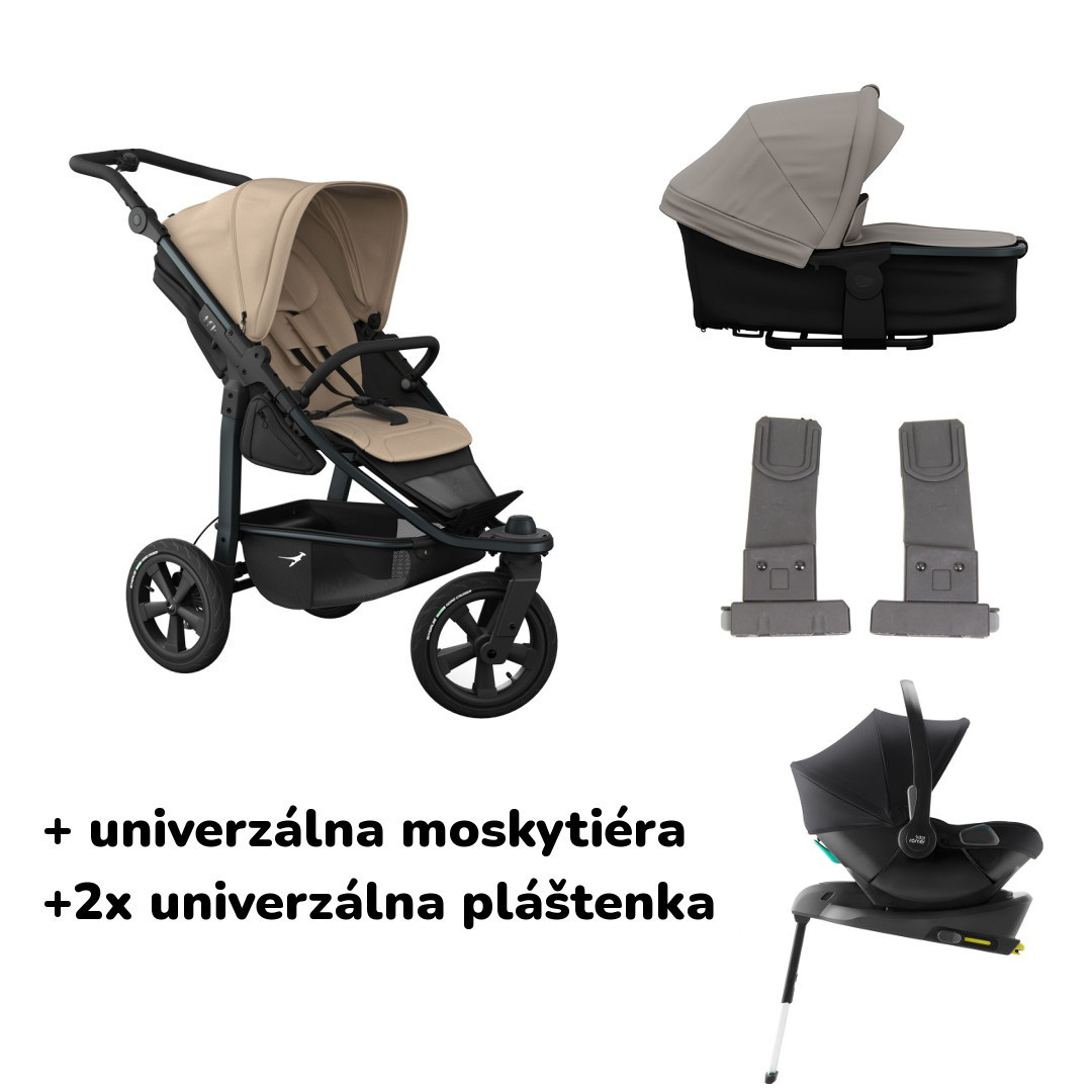 E-shop TFK výhodný set Mono3 Air wheel s Baby Safe Core + základňa, Sand
