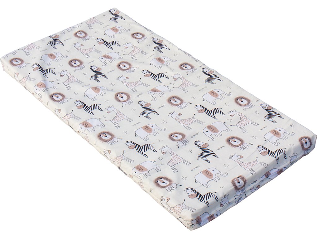 E-shop Scarlett Matrac do postieľky Zebra 120x60x5,2cm - béžová