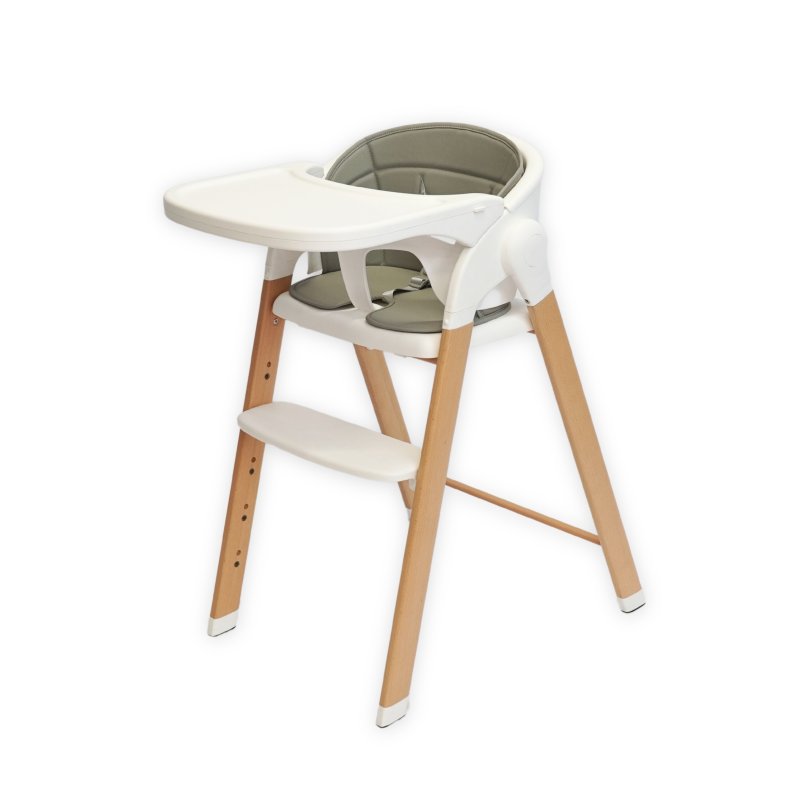 E-shop Bo Jungle Jedálenská stolička Grow With Me Pure White